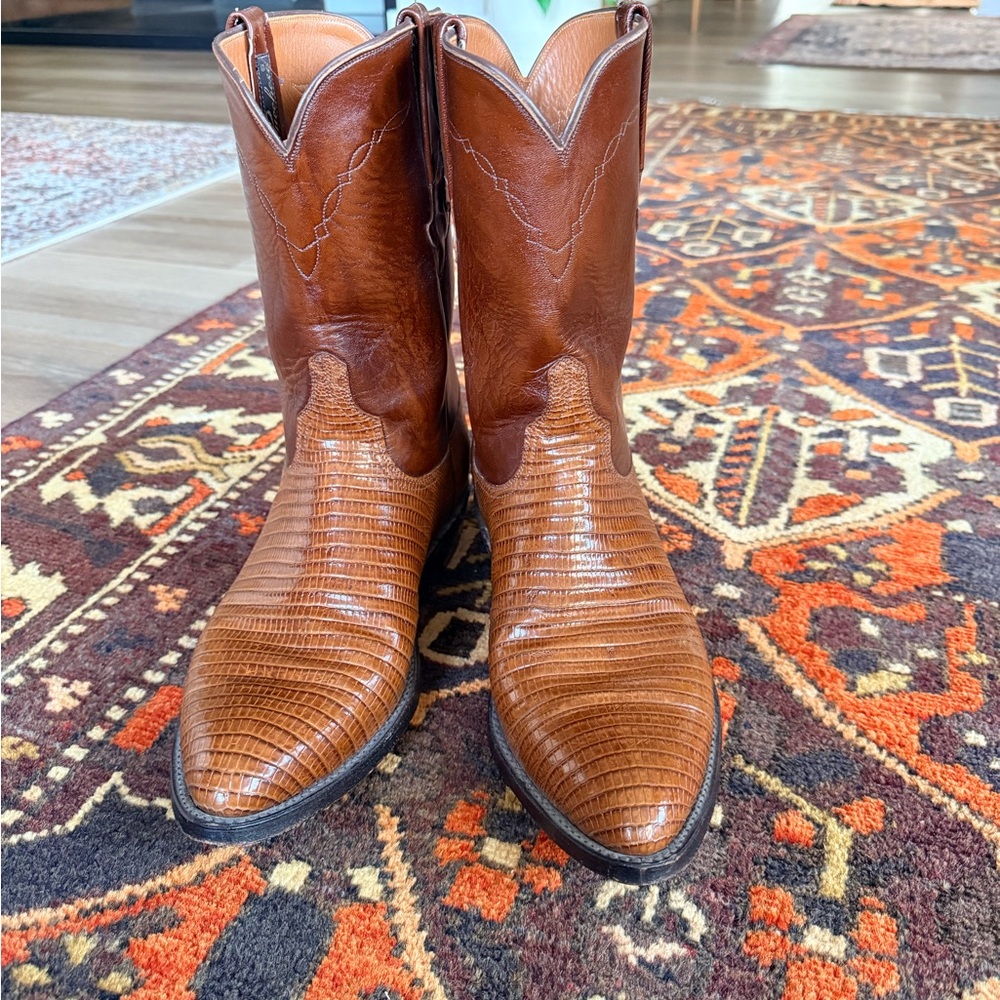 Lucchese VINTAGE Men’s size 11D Leather Western Boots - Picture 2 of 9